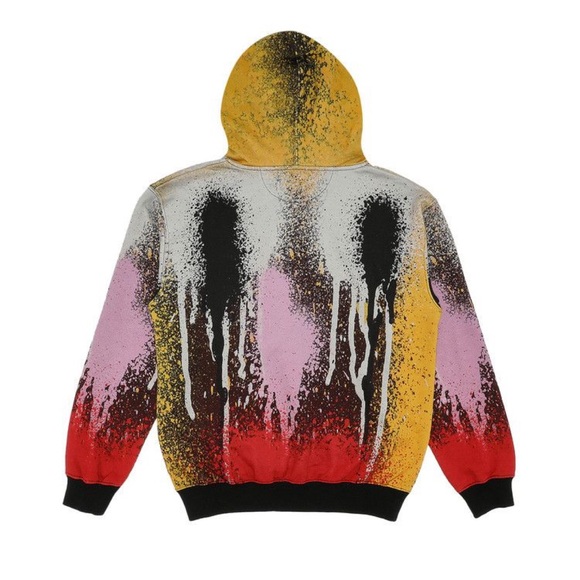 Off-White × Katsu Blurred Regular Hoodie 'Black/
Multicolor' - Picture 2 of 4